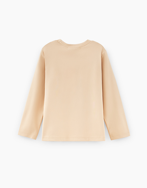 Бежевый лонгслив для мальчика