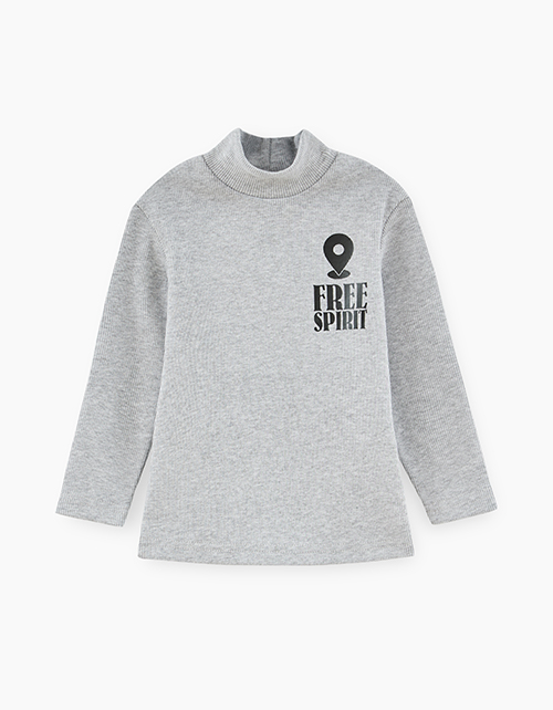 Гольф цвета серый меланж для мальчика