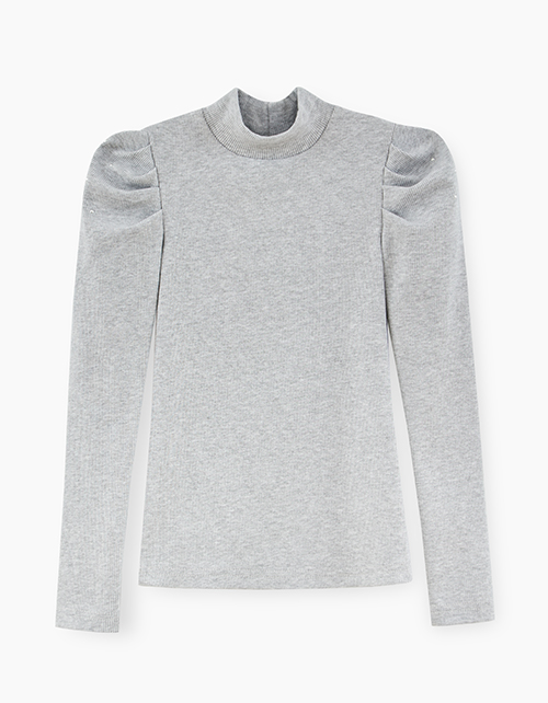 Купить гольф цвета серый меланж для девочки