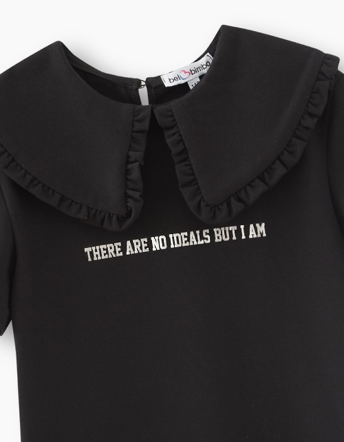 Черная футболка для девочки