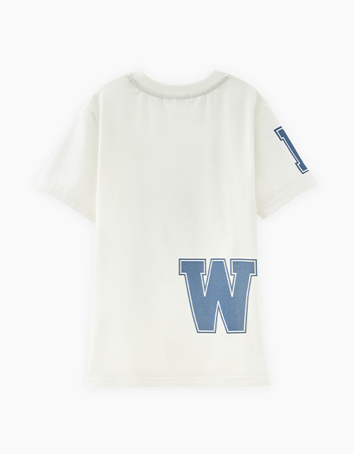 Молочная футболка для мальчика