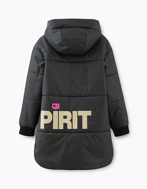 Черная осенняя куртка для девочки