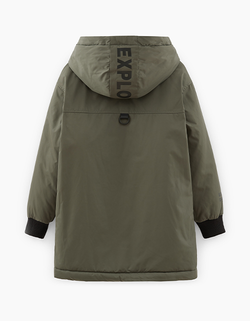 Осенняя куртка цвета хаки для мальчика