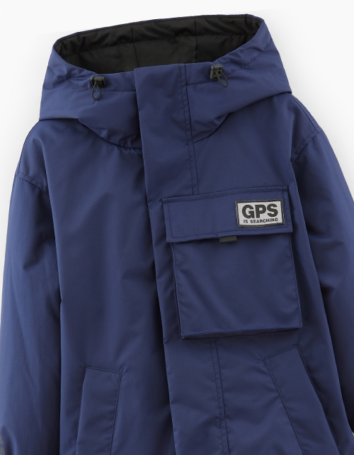 Темно-синяя осенняя куртка для мальчика