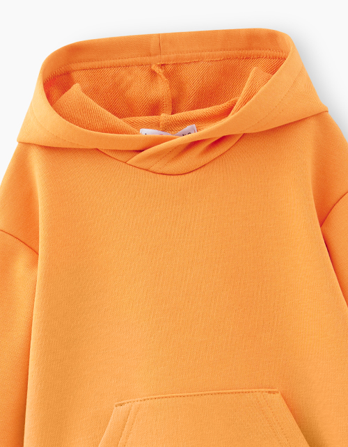 Оранжевое худи для мальчика