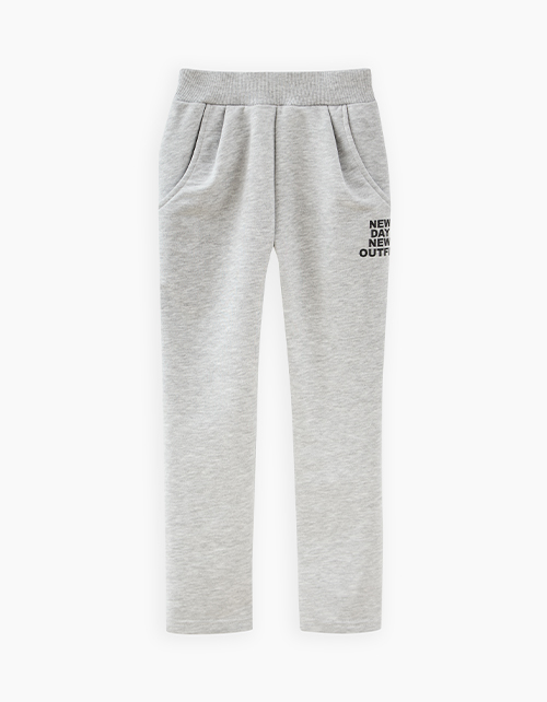 Серые брюки-джоггеры для девочки