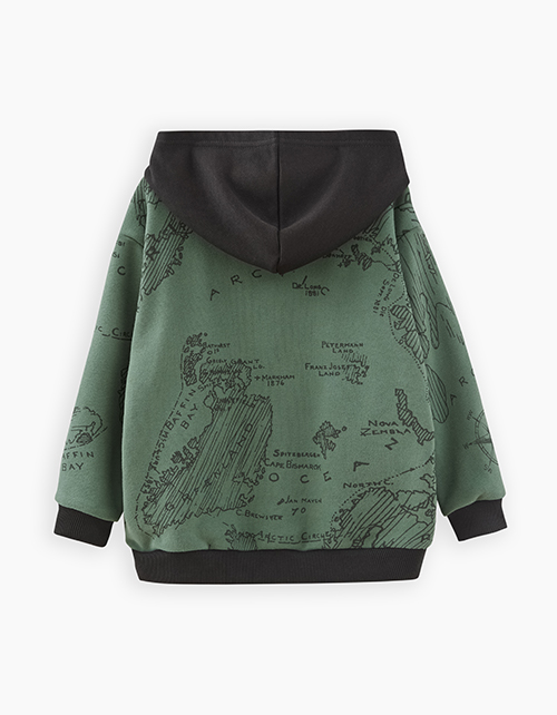 Худи цвета хаки для мальчика Худи цвета хаки для мальчика