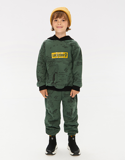 Худи цвета хаки для мальчика Худи цвета хаки для мальчика
