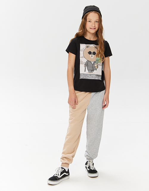 Брюки-джоггеры в стиле колор-блок