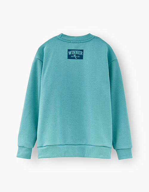 Бирюзовый свитшот для мальчика