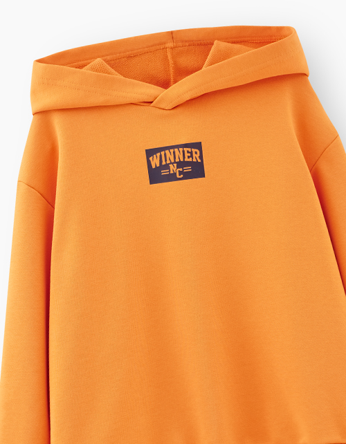 Оранжевое худи для мальчика Оранжевое худи для мальчика