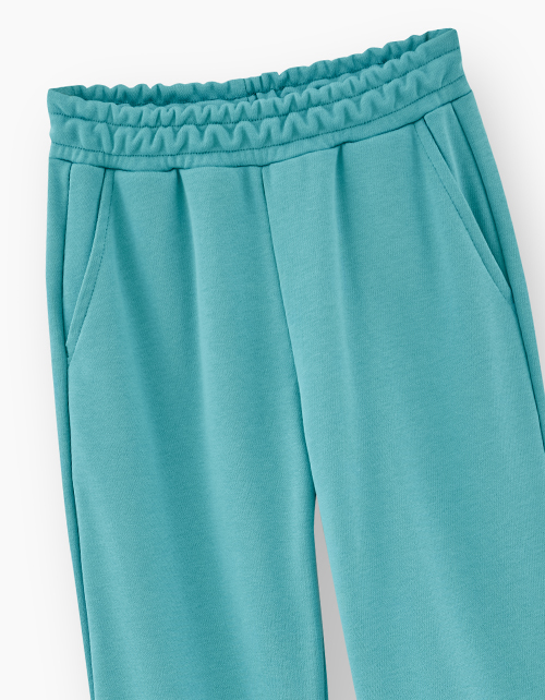 Бирюзовые брюки-джоггеры для мальчика
