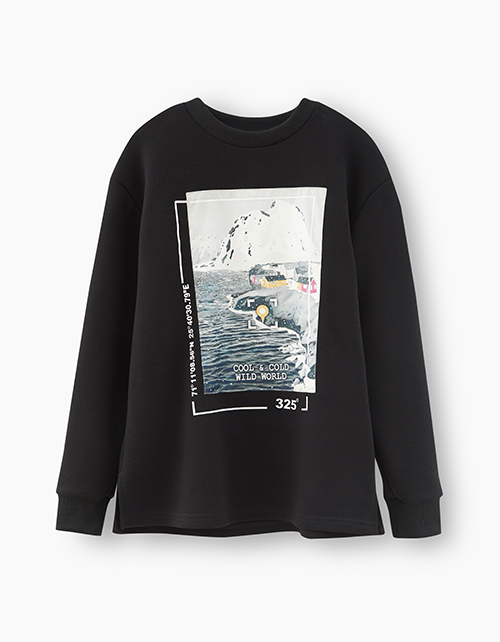 Черный свитшот для мальчика