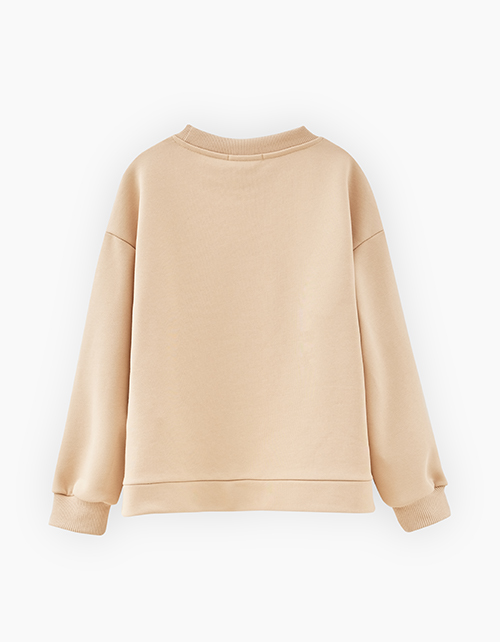 Бежевый свитшот для девочки Бежевый свитшот для девочки