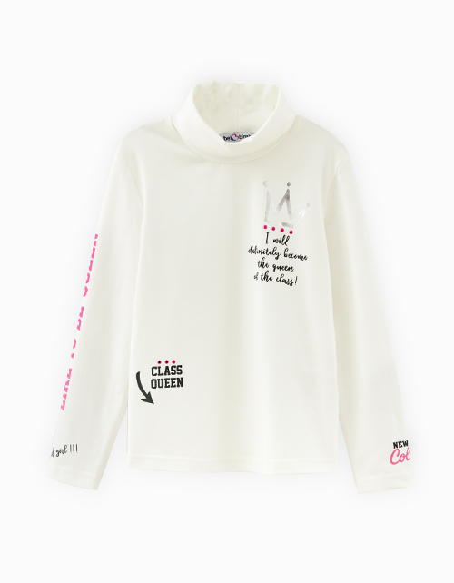 Молочный гольф для девочки