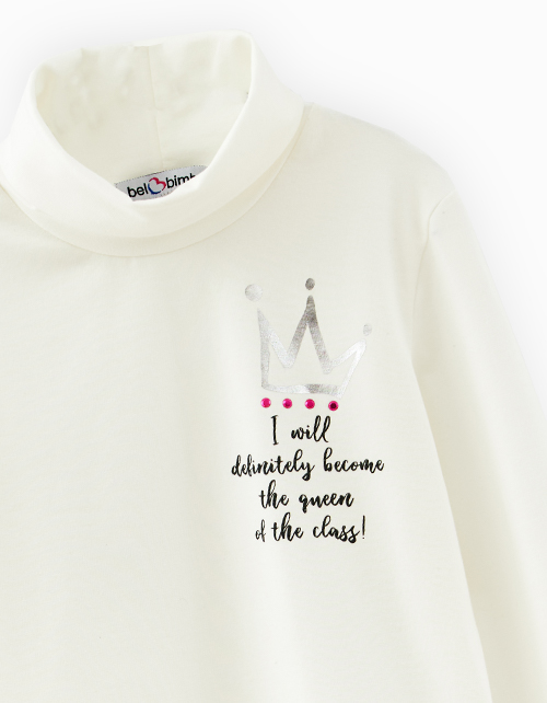 Молочный гольф для девочки