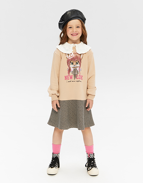 Комбинированное платье