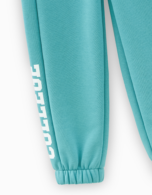 Бирюзовые брюки-джоггеры для мальчика
