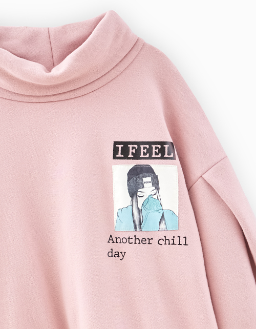 Темно-розовый свитшот для девочки Темно-розовый свитшот для девочки