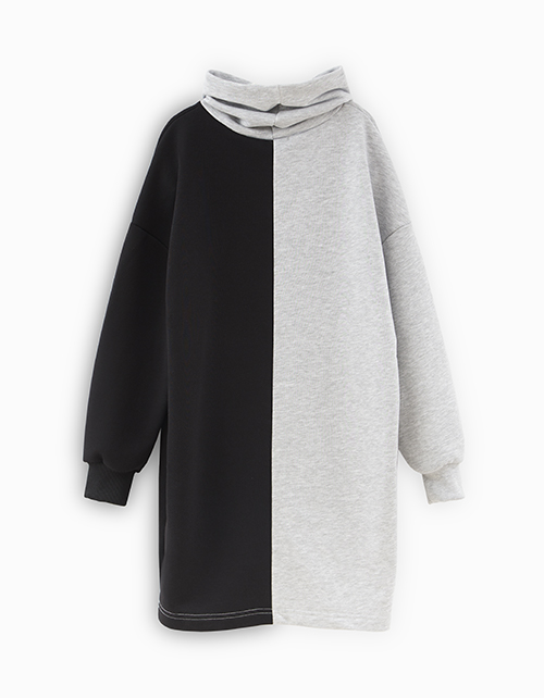 Платье в стиле колор-блок