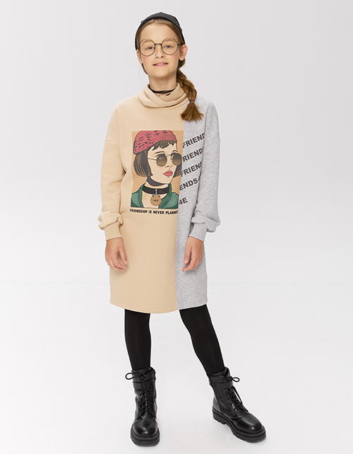 Черные колготки с авторским дизайном