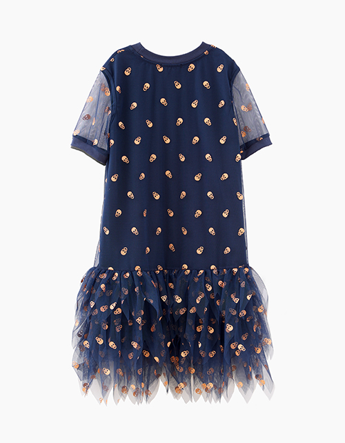 Стильное платье в оттенке темный ирис