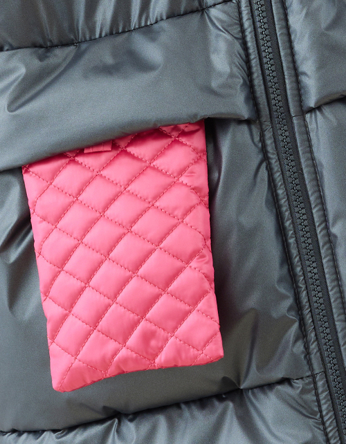 Черная зимняя куртка для девочки