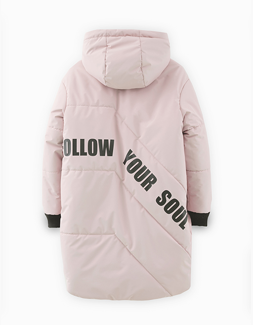 Стильная зимняя двусторонняя куртка для девочки