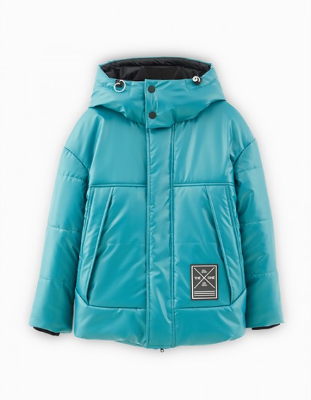 Темно-бирюзовая зимняя куртка для мальчика Темно-бирюзовая зимняя куртка для мальчика