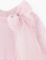 Светло-розовое нарядное платье