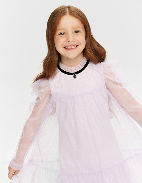 Светло-сиреневое платье