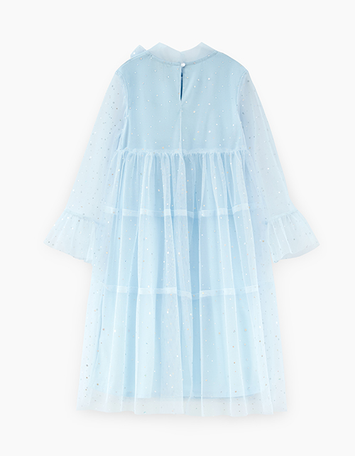 Платье в трендовом оттенке "голубой лед"