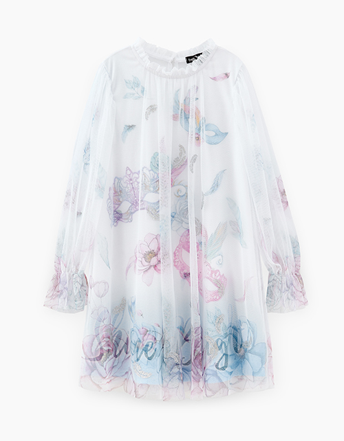 Нарядное платье с длинным рукавом