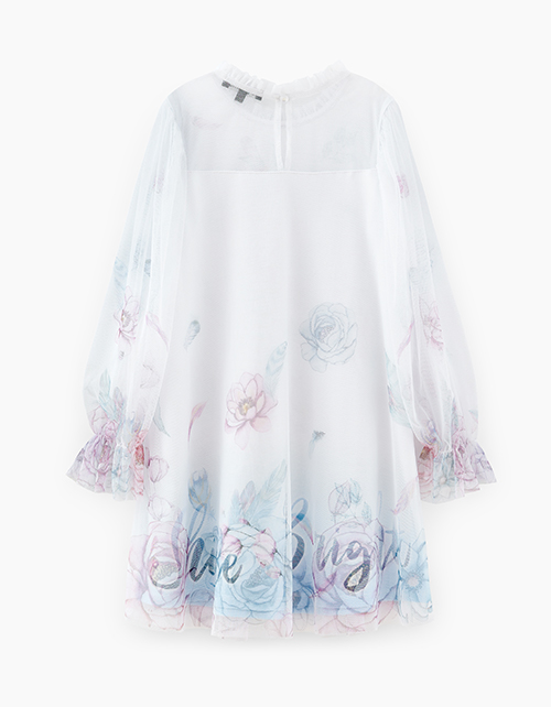 Нарядное платье с длинным рукавом