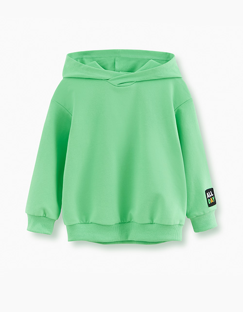 Худи летнего зеленого оттенка для мальчика Худи летнего зеленого оттенка для мальчика