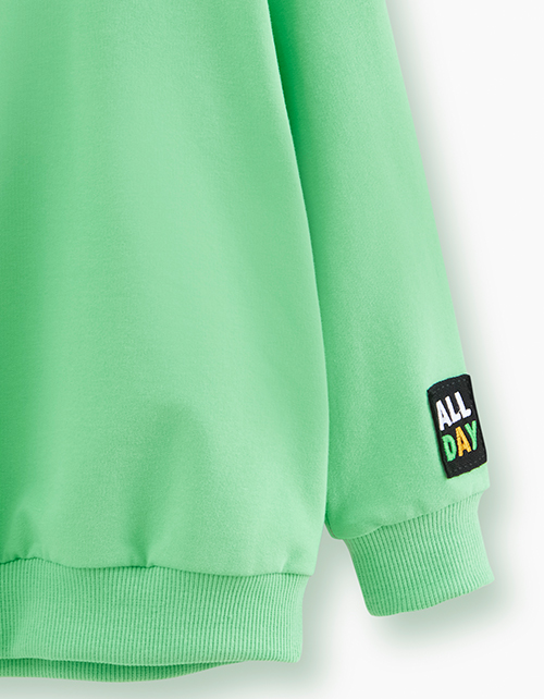 Худи летнего зеленого оттенка для мальчика Худи летнего зеленого оттенка для мальчика