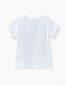 Белая футболка с принтом для мальчика