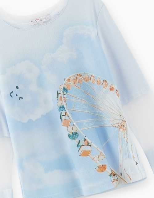 Лонгслив для девочки Лонгслив для девочки