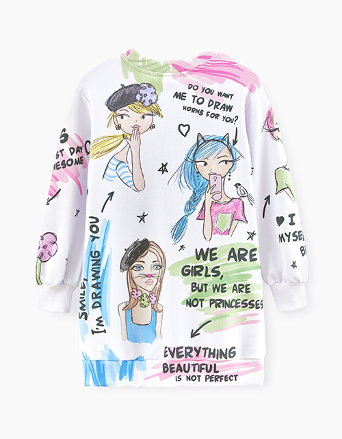 Платье-свитшот для девочки-подростка