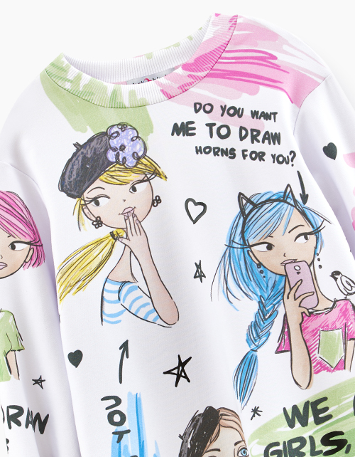 Платье-свитшот для девочки-подростка