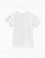 Стильная белая футболка с принтом для мальчика