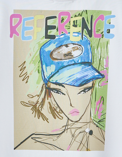 Стильная белая футболка для девочки