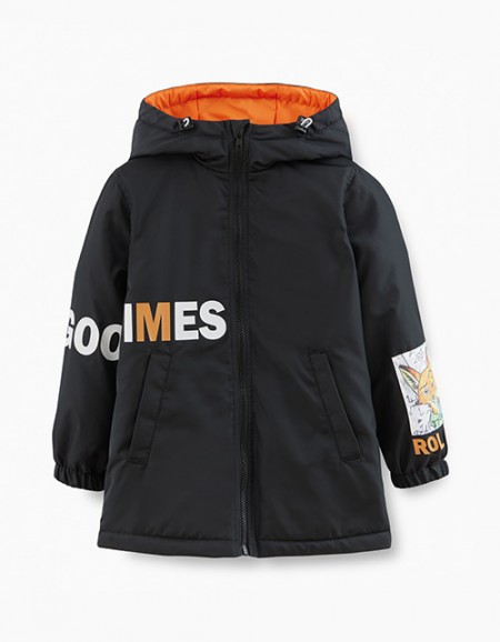 Черная весенняя куртка для мальчика
