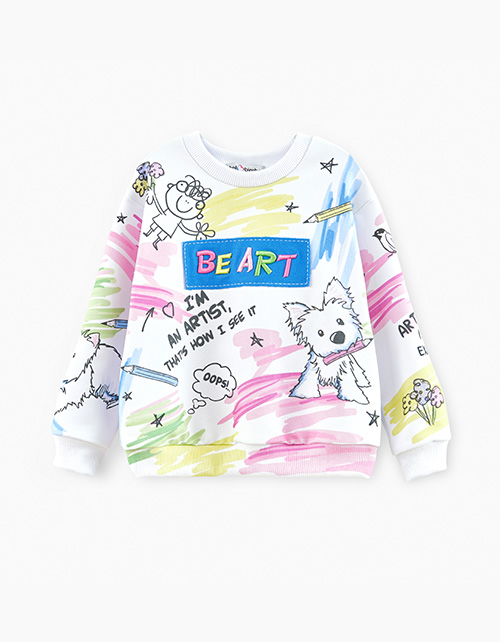 Яркий свитшот для девочки