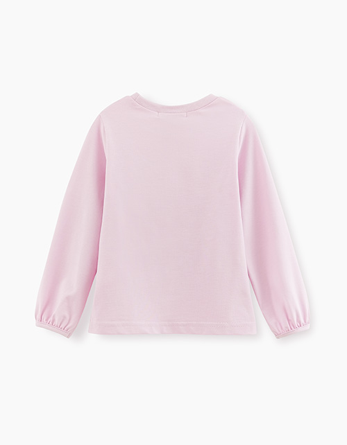 Светло-сиреневый лонгслив для девочки