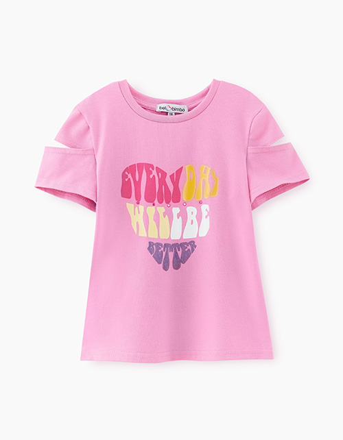 Футболка с принтом для девочки