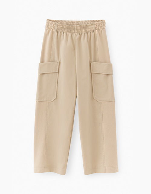 Светло-бежевые брюки для девочки