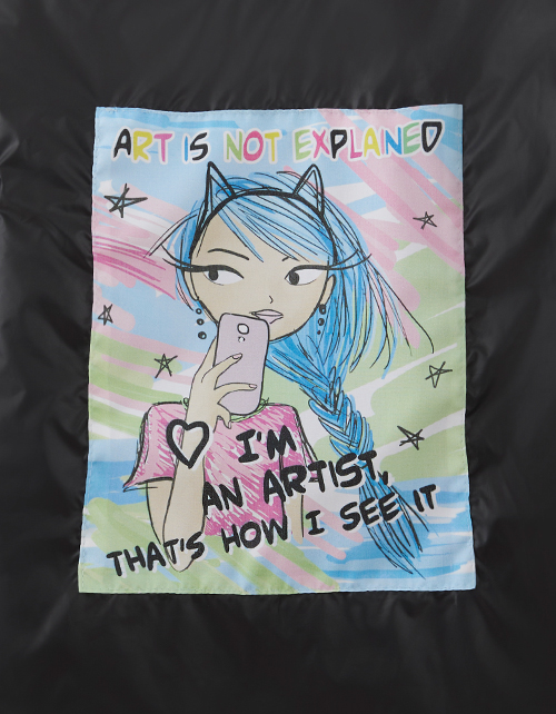 Двусторонняя куртка-бомбер для девочки