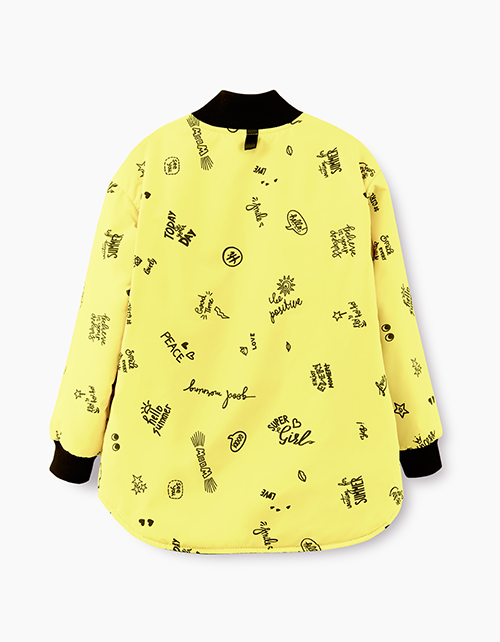 Двусторонняя куртка-бомбер для девочки