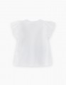 Стильная белая футболка для девочки